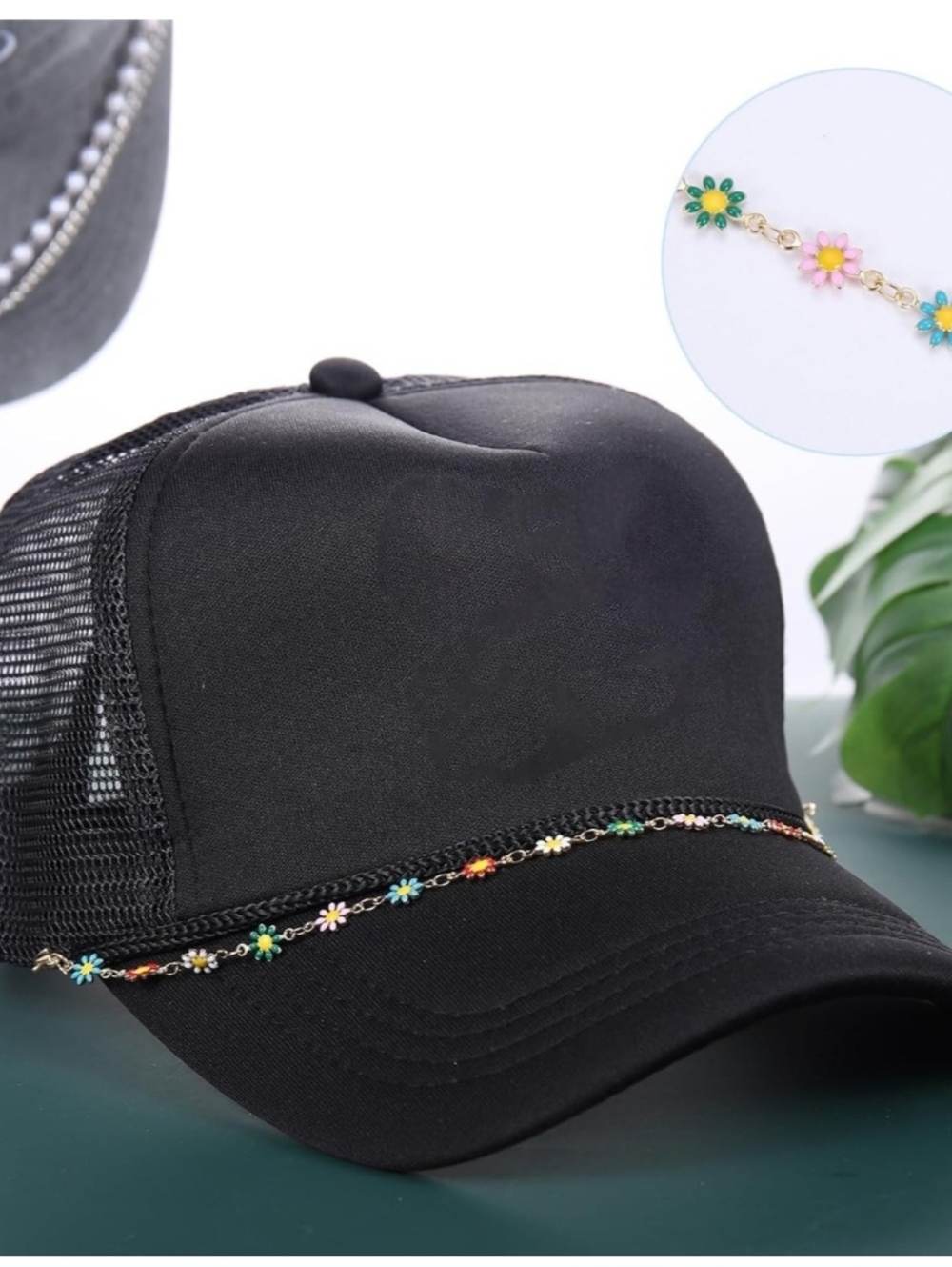 14 Piece Vibrant DIY Trucker Hat & Cap Charm Detachable Chains - Picture 8 of 9